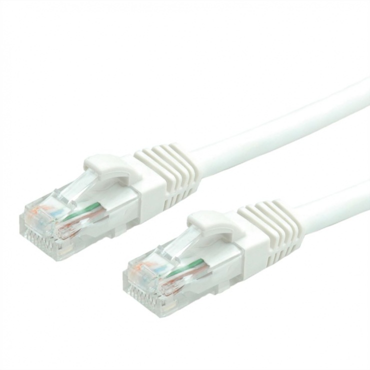 Imagine Cablu de retea RJ45 cat. 6A UTP 1m Alb, Value 21.99.1471